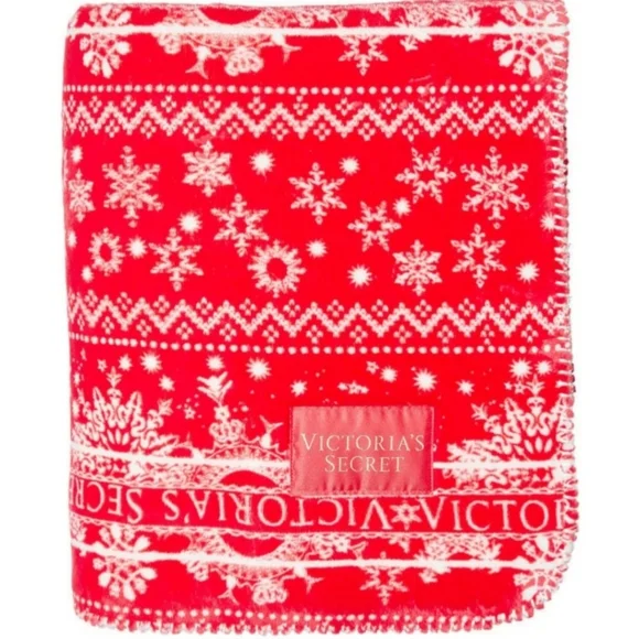 NWT Victoria's Secret Fleece Sherpa Blanket - Picture 5 of 6